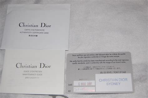 dior authenticity card|vintage lady dior bag authentication.